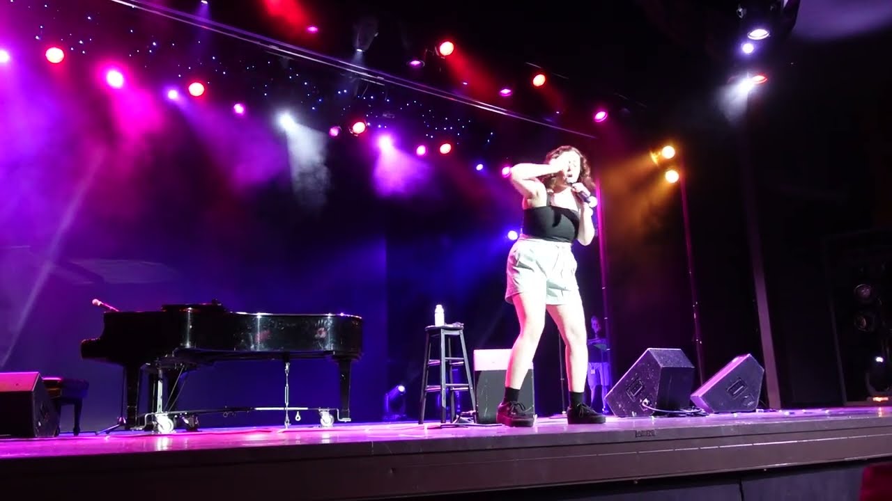 Heavy Boobs — Rachel Bloom at the Monday gold team show on JoCo Cruise 2024