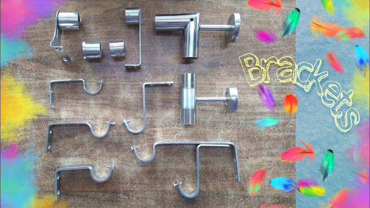 Different types of curtain rod Bracket / Support / Clamps price & details