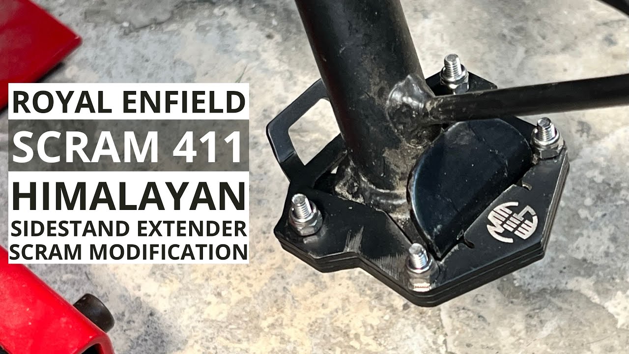 Royal Enfield Scram 411: Himalayan Sidestand Extender Modifications 4K