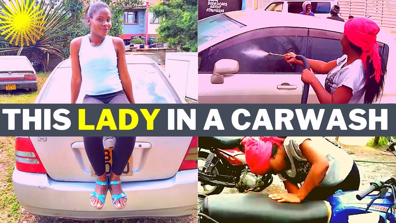 I worked in a Kenyan Car Wash for a day in Nairobi | Malika Kenya