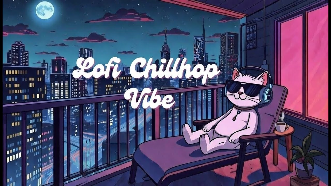 Chill Balcony Vibe 🌙😎 Lofi Chillhop to Nod & Relax | City Night Beats to Study/Work/Sleep