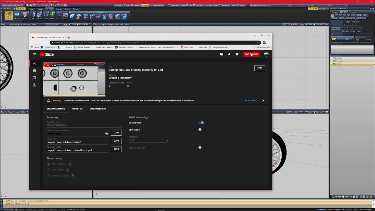 adding tires, and shaping  correctly on z3d