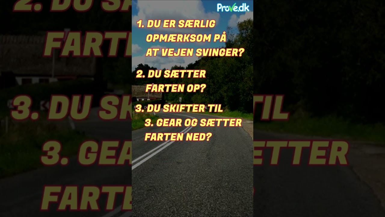 Er du klar til teoriprøve? Test din viden - Quiz nr.1
