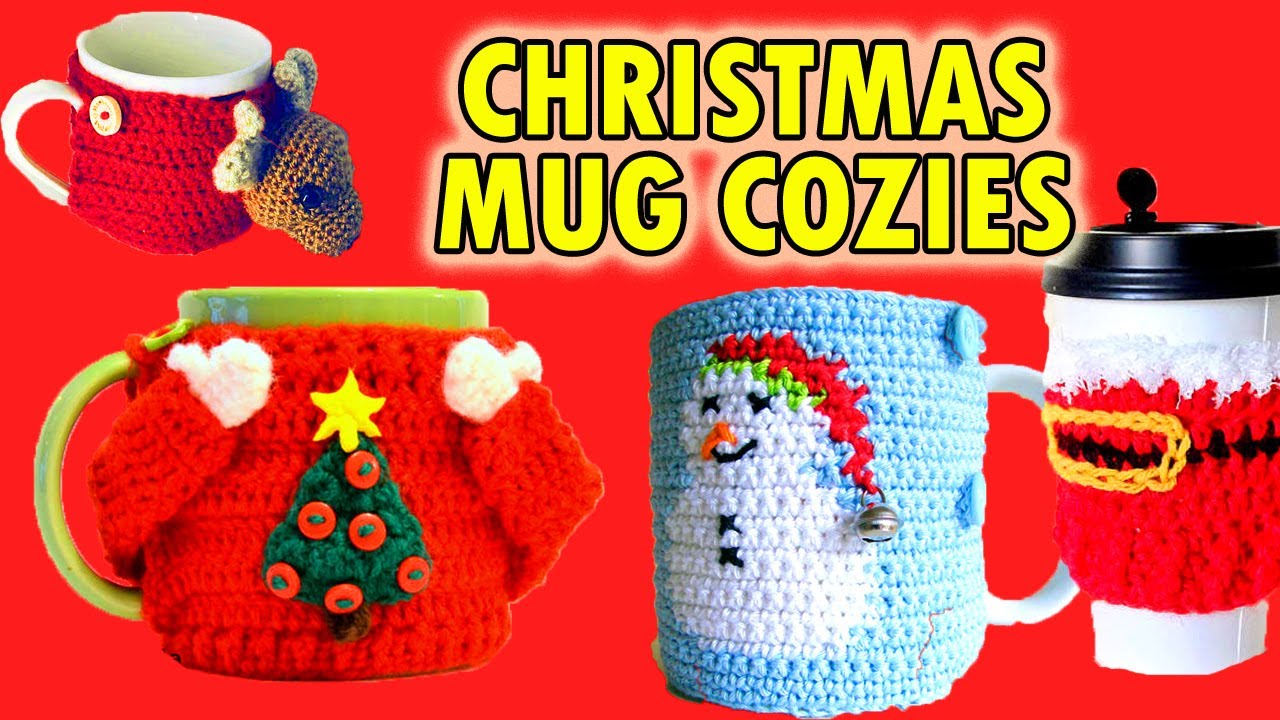 Christmas Mug Cozy Crochet Patterns! CHRISTMAS IN JULY!