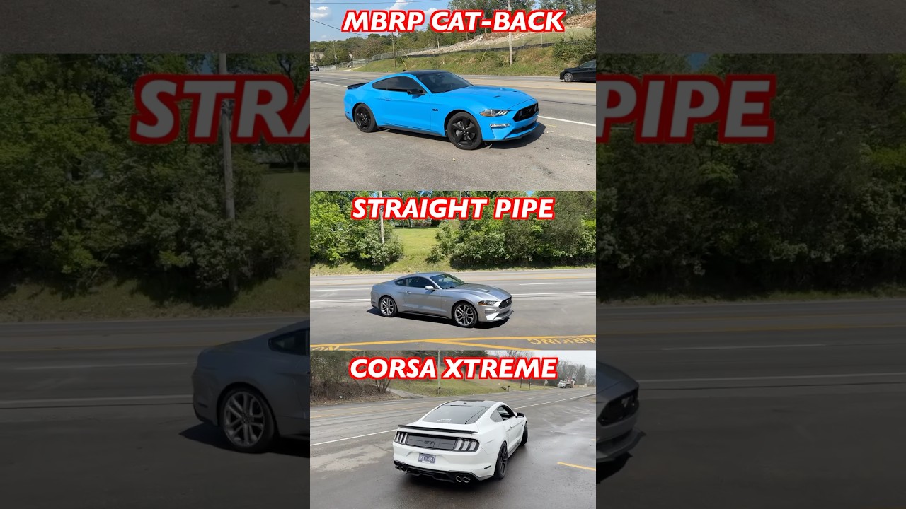 Ford Mustang GT: MBRP vs Straight Pipe vs Corsa Xtreme Exhaust!