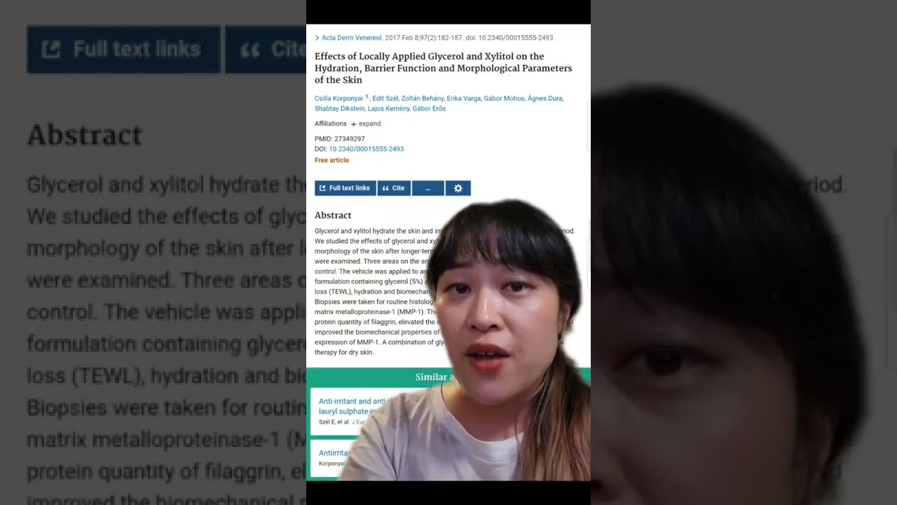 Humectants dry out skin?