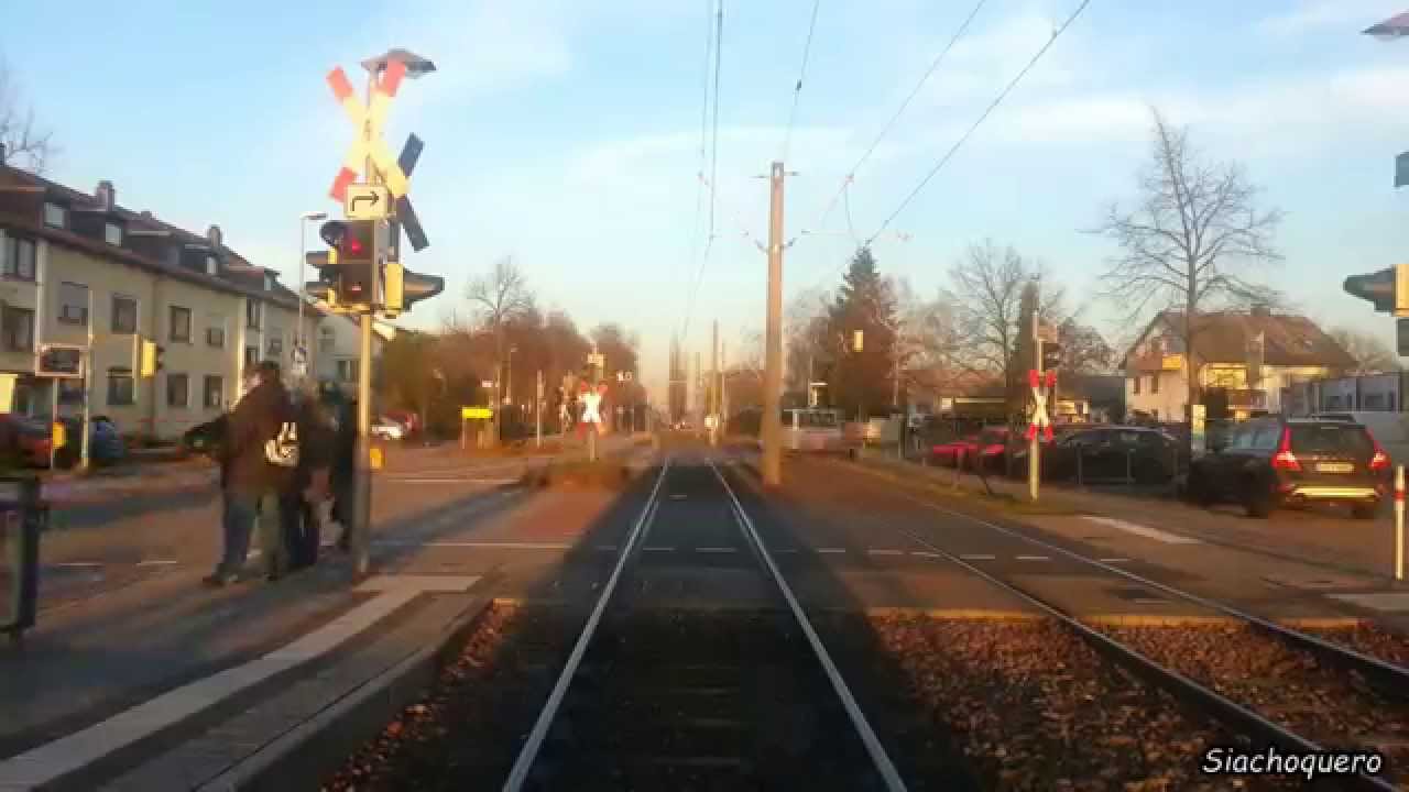 Karlsruhe Tram / Streetcar / Трамвай / Straßenbahn Linie S2: Spöck - Rheinstetten Mörsch (5x)