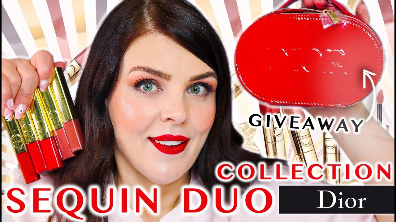 Dior Rouge Sequin Liquid Duo: свотчи и обзор всех 10 оттенков