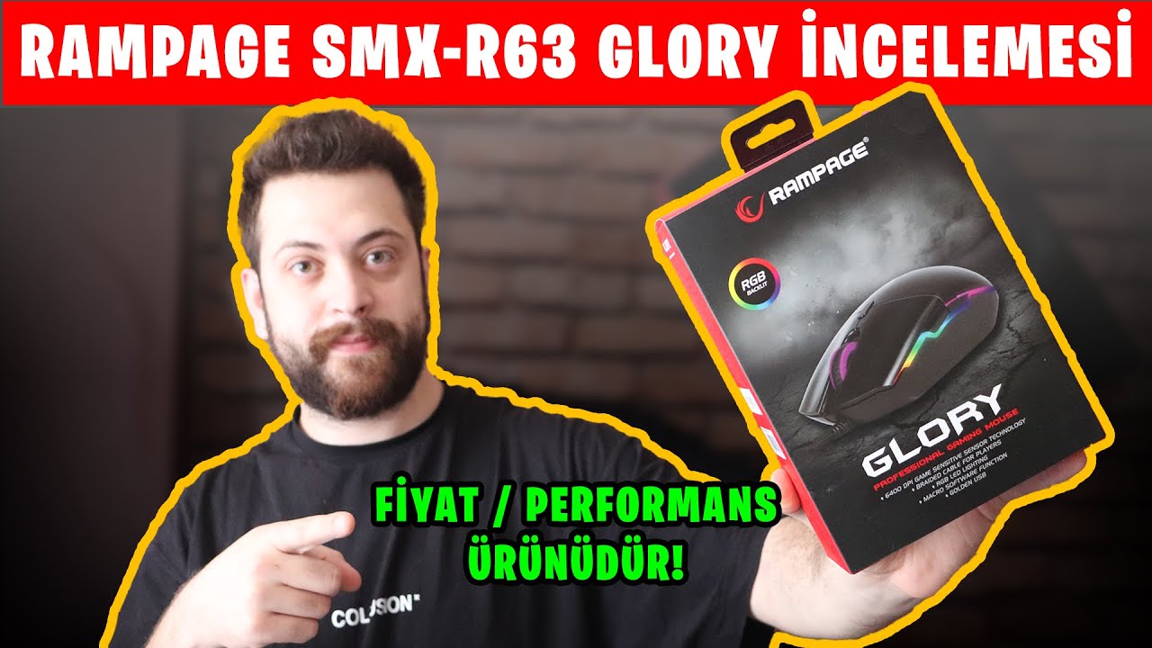 130 TL FİYAT PERFORMANS MOUSE | RAMPAGE SMX-R63 GLORY İNCELEMESİ |2021