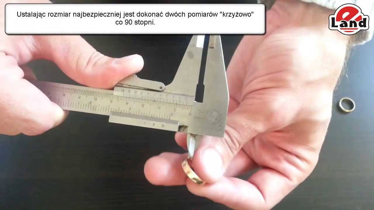 Rozmiar biżuterii - Pomiar suwmiarką - Jak zmierzyć pierścionek/obrączkę?