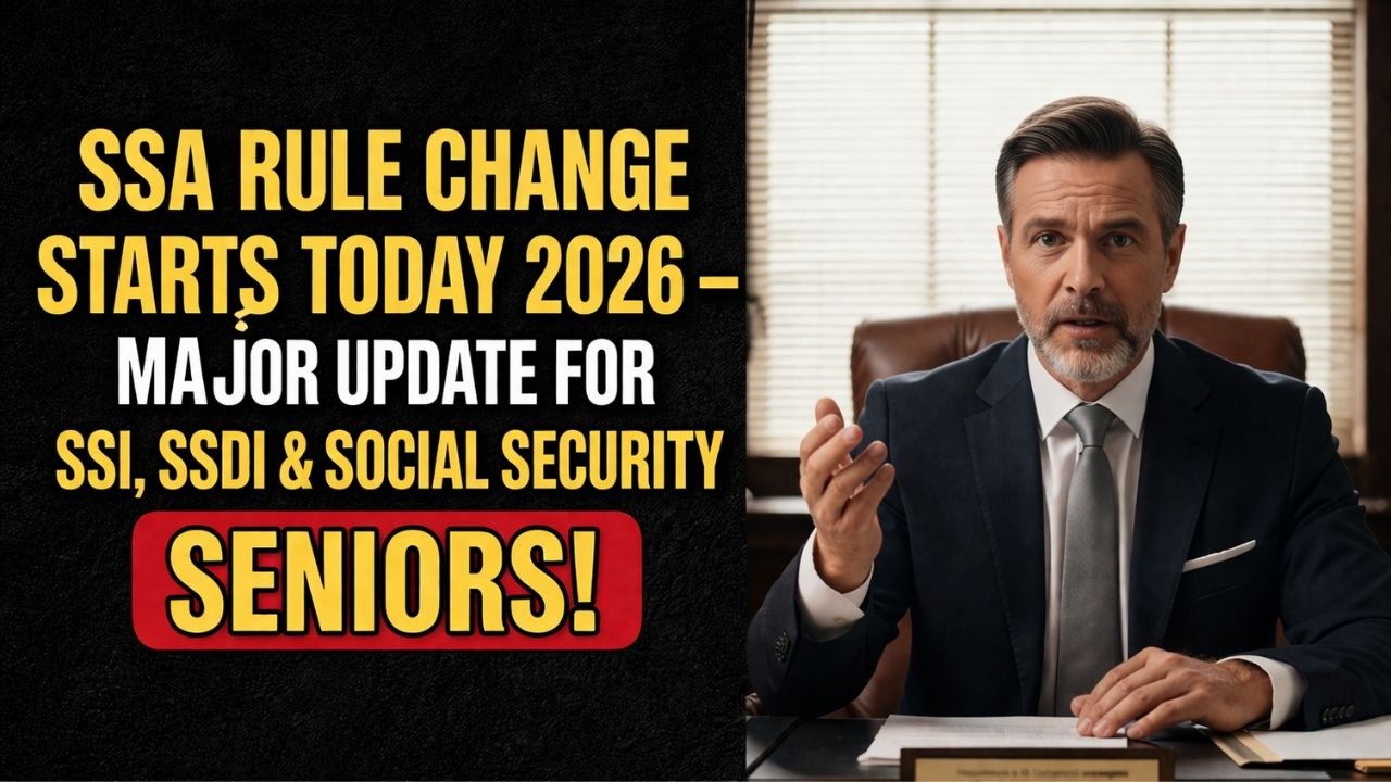 SSA Rule Change Starts Today 2026 &mdash; Major Update for SSI, SSDI & Social Security Seniors