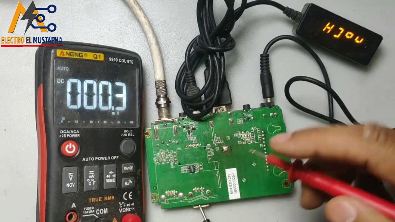 🔥😍إصلاح مشكل الإشارة فرتكال vertical في الجهاز echosonic esr 270 mini🥰💖