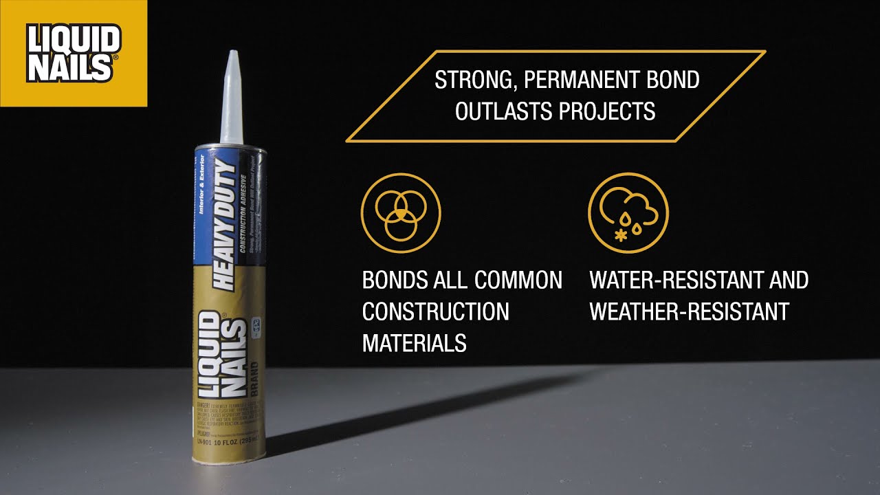 Demo - Liquid Nails Heavy Duty Construction Adhesive