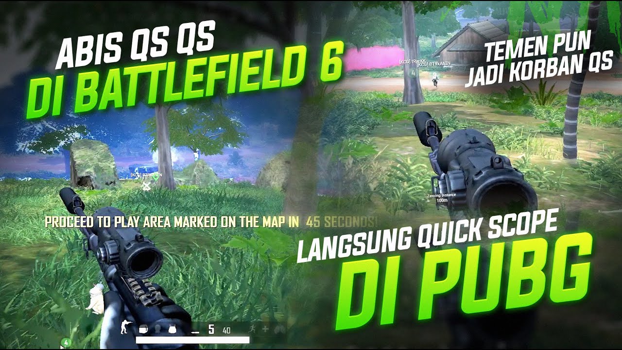 ABIS QS DI BF6 LANGSUNG QS DI PUBG !! SAMPE TEMEN JADI KORBAN QUICK SCOPE !! #PUBG