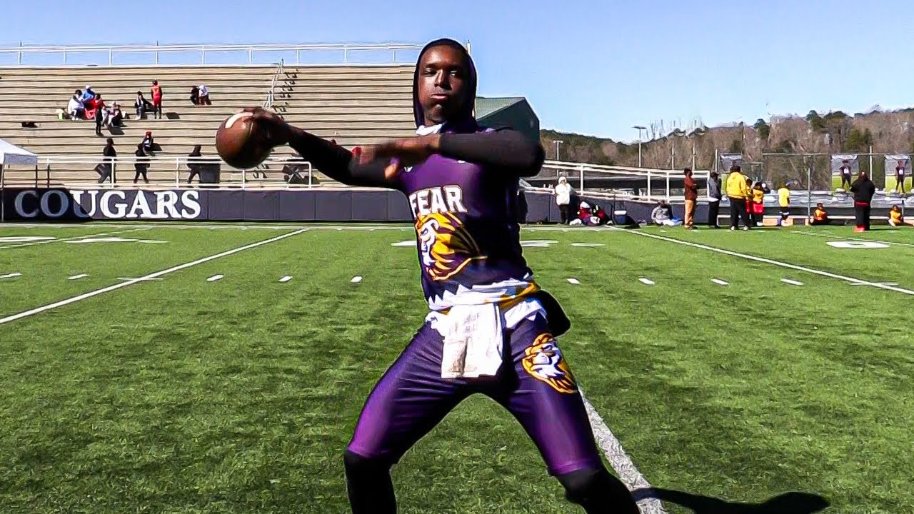 13U QB THROWIN DIMES AGAINST 18U!!🔥🔥 NO CAP🧢 Garrison Davis 7 on 7 Highlights