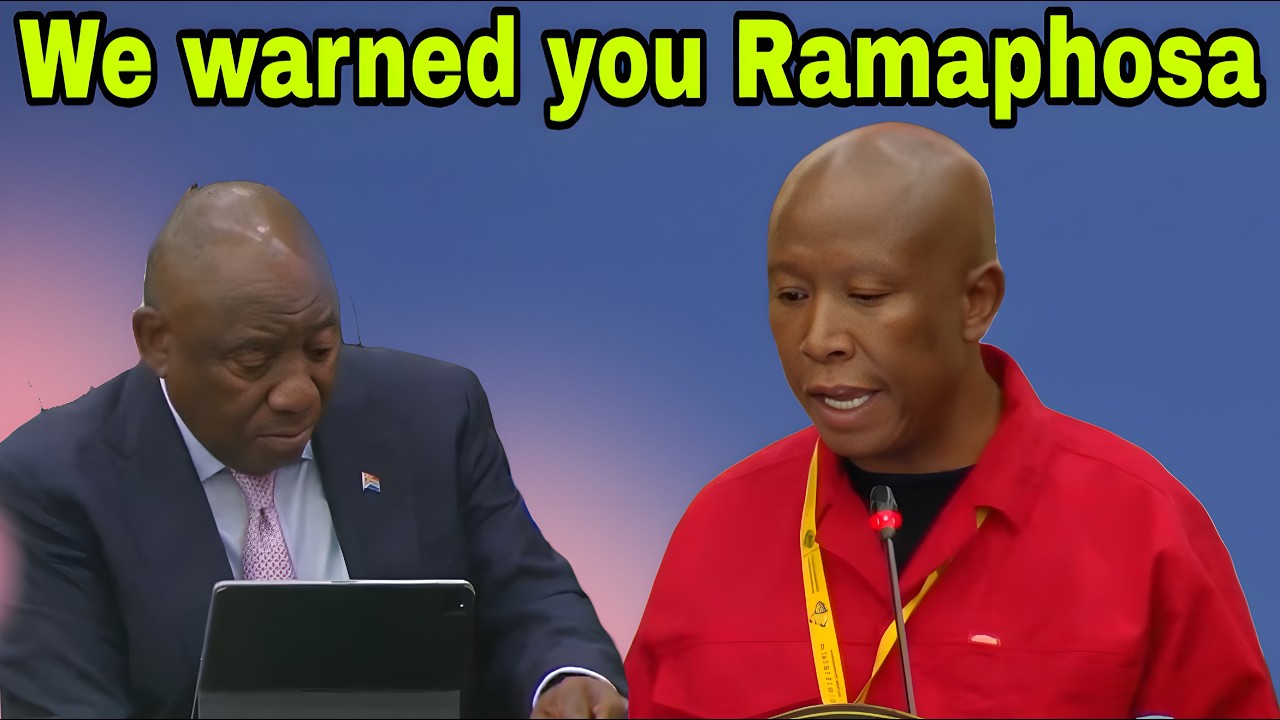 Julius Malema SONA Debate: We warned you Ramaphosa, now you a failure.