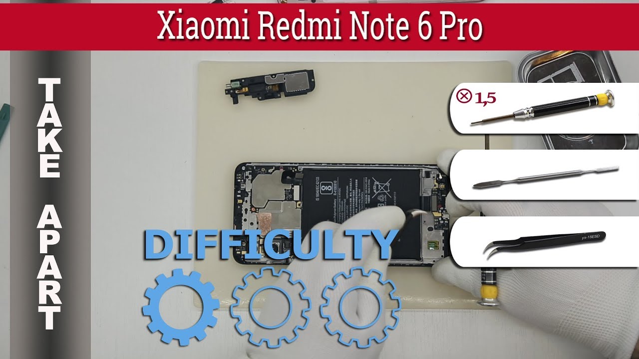Как разобрать 📱 Xiaomi Redmi Note 6 Pro Разборка и ремонт