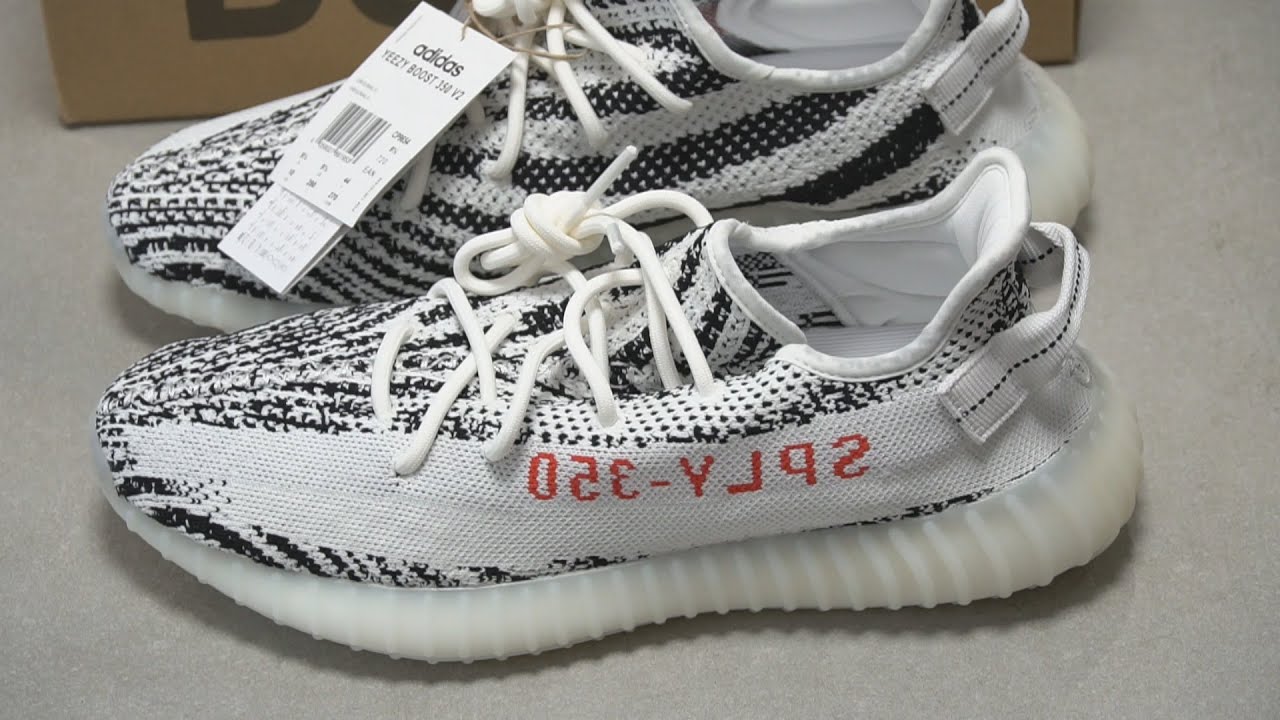 adidas Yeezy Boost 350 V2 Zebra UNBOXING & TRY ON