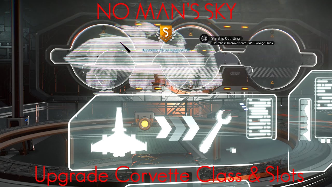 NMS | Corvette & Starship: Upgrade Ship Class & Tech Storage Slots #nomanssky