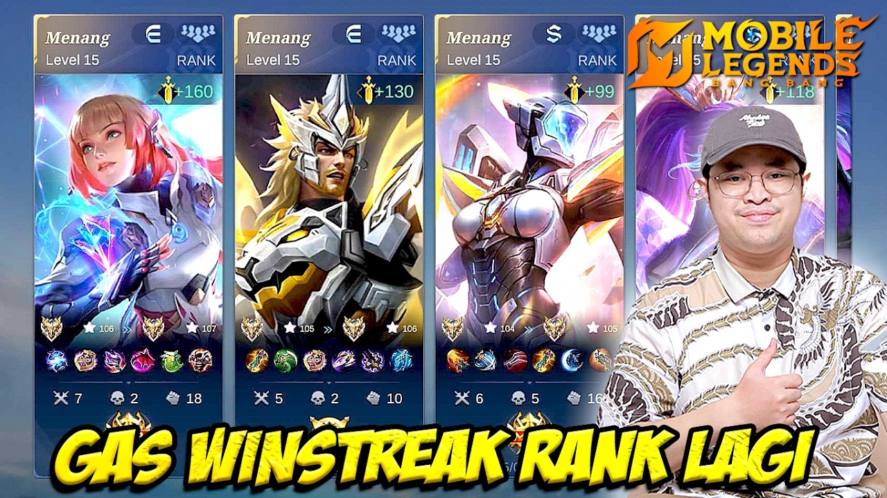 🔴 LIVE PUSH RANK GAS WINSTREAK LAGI DI IMMORTAL❗MABAR VIP❗LIVE STREAM MOBILE LEGEND