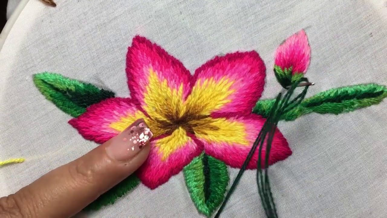 🌺Hand embroidery for beginners🌺BORDADOS A MANO PASO A PASO DE FLORES 🌺 MEMA BORDADOS 🌺