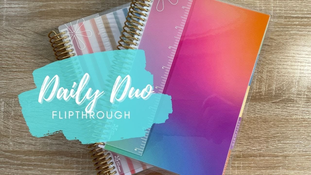 2022-2023 A5 Erin Condren Daily Duo Flip Through