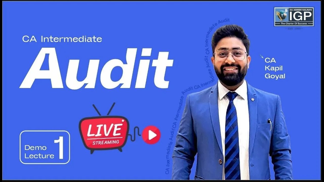 CA Intermediate | AUDIT | Demo Lecture 1 | Sept 2026 | CA Kapil Goyal