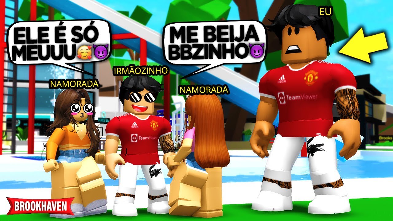Meu IRMÃOZINHO tem 2 NAMORADAS ao MESMO TEMPO mas ELAS DESCOBRIRAM... BROOKHAVEN RP Roblox