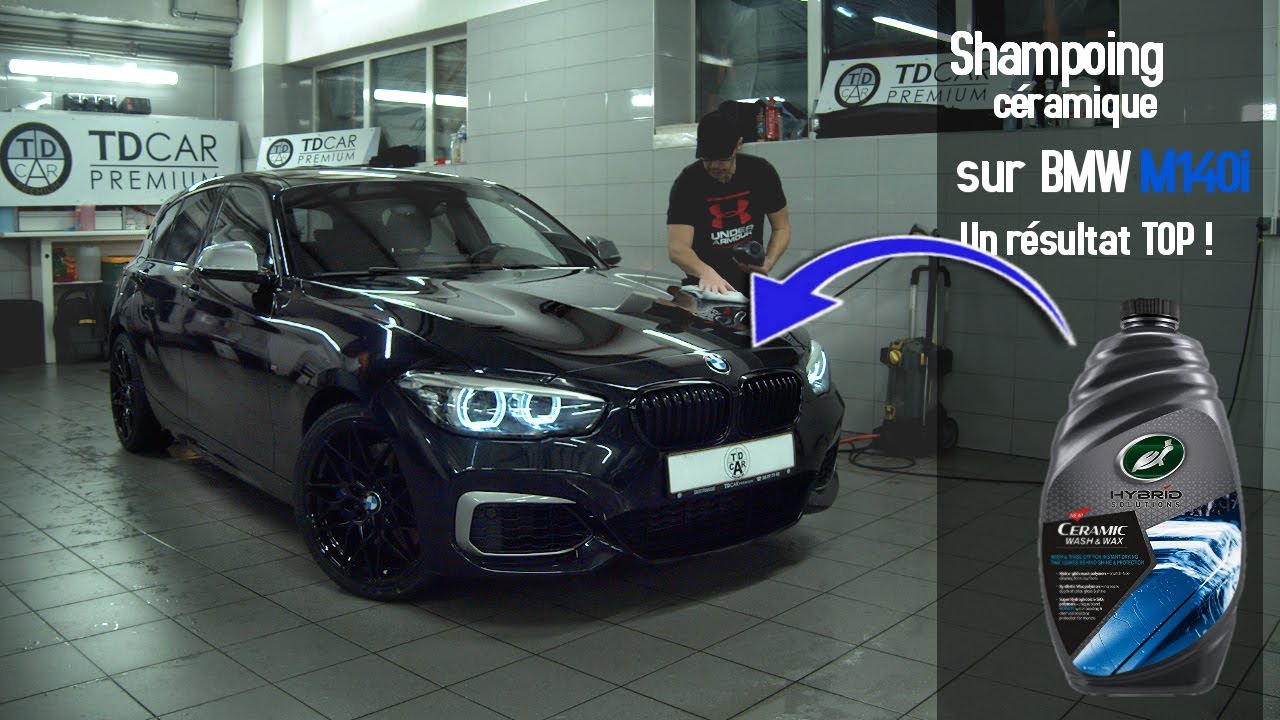 Shampoing CERAMIC  TURTLE WAX sur BMW  M140i . Bluffant !!