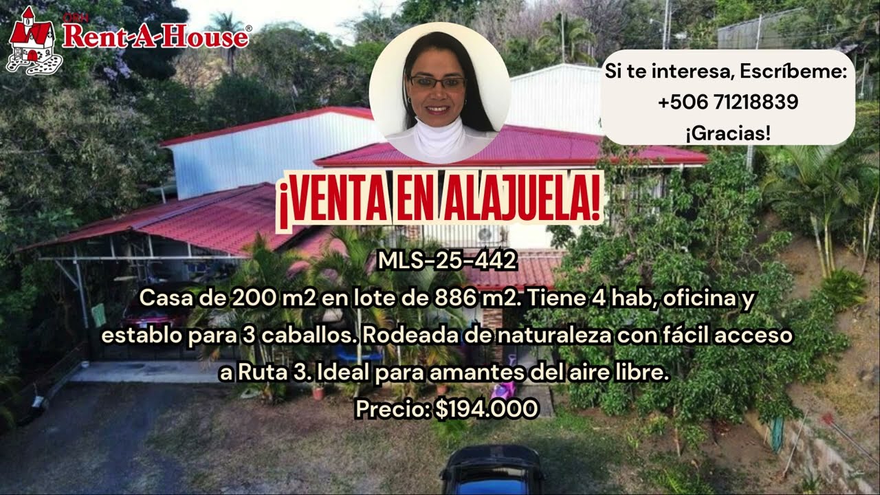 Venta Alajuela: Residencia con Establo y Amplio Terreno en La Garita