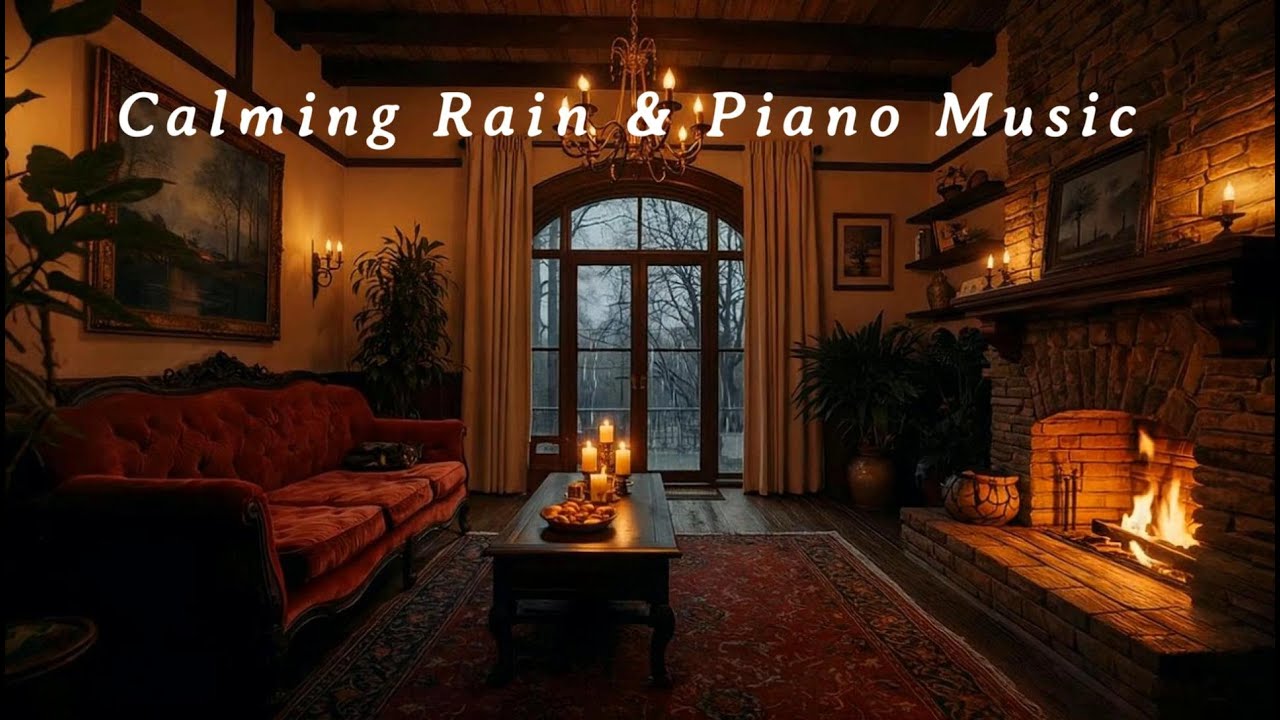 Escape into Focus: Midnight Piano & Soft Rain for Deep Work 🎹🌧️
