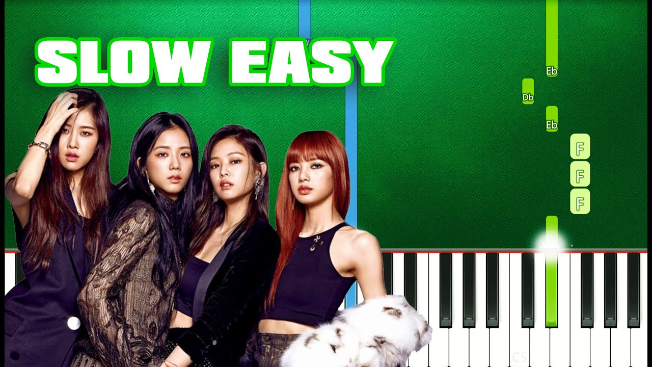 BLACKPINK - Pretty Savage (Slow Easy Piano Tutorial) (Anyone Can Play)
