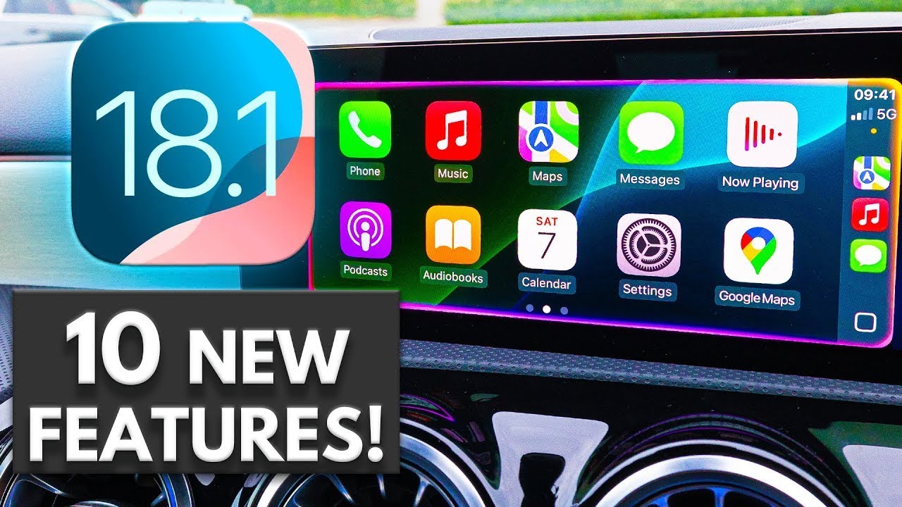 iOS 18.1 Apple CarPlay уже здесь! | 10 НОВЫХ ФУНКЦИЙ!