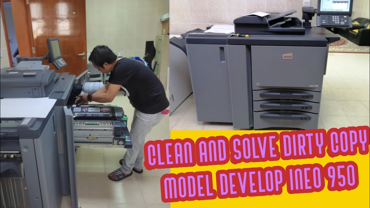 How to Solve Dirty Copy Of INEO Develop 950#maintenance#cleaning #copier machine