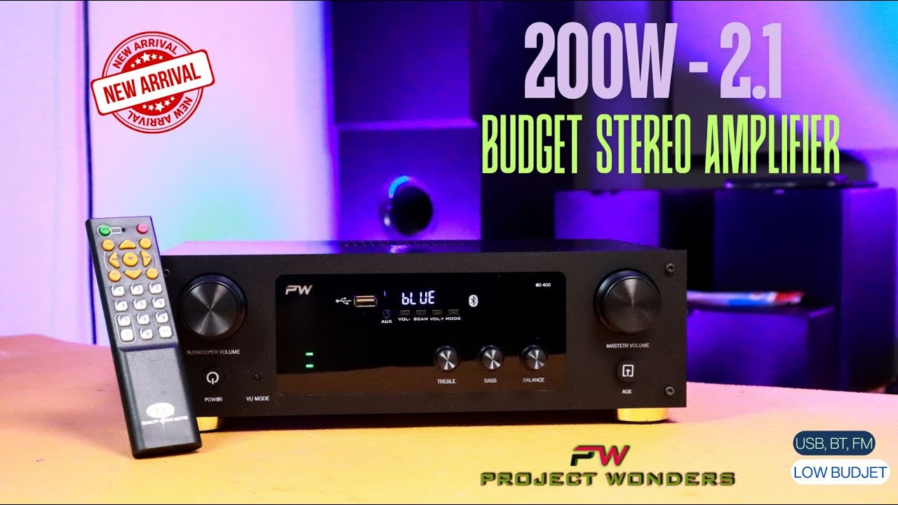 200w 2 .1  LOW BUDGET AMPLIFIER FOR HOME USE #projectwonders