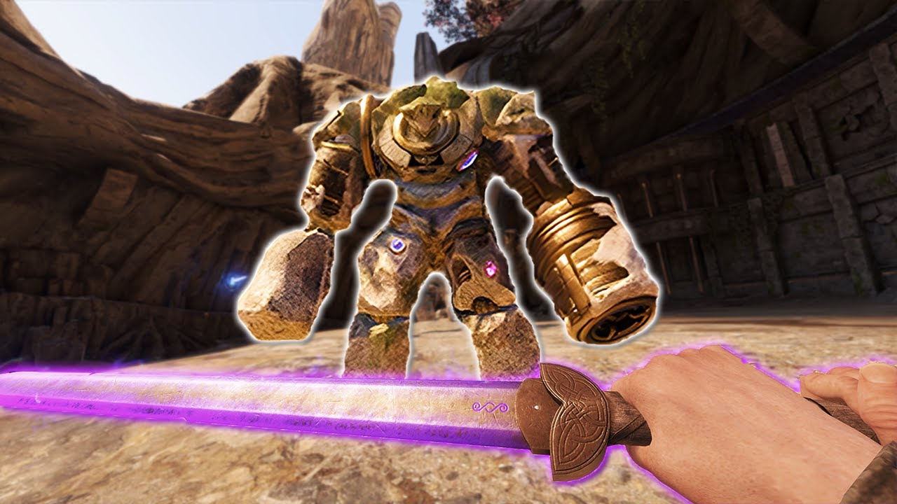 Cinematic Golem Boss Fight || Blade & Sorcery 1.0