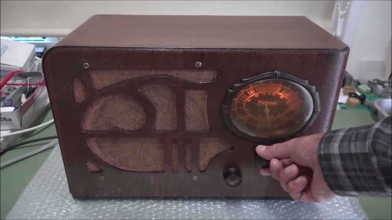 ナショナル高1真空管ラジオR-4D3(1939年頃)の修復・2024/02