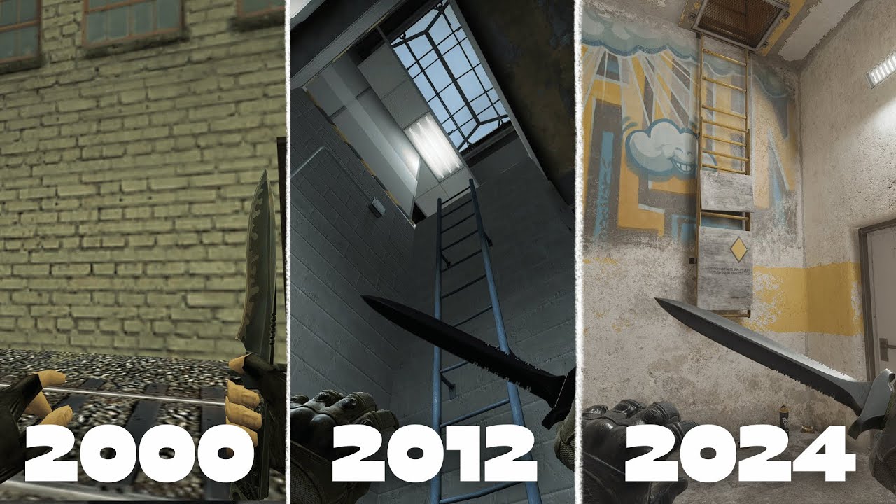 Сравнение карты Train - CS 2 vs CS:GO vs CS 1.6