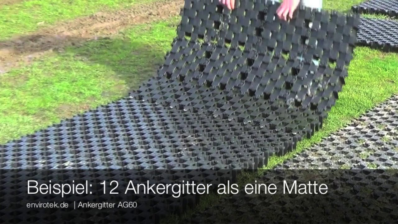 Ankergitter AG60  -  Bodengitter zur Verlegung ohne Unterbau direkt auf den Rasen