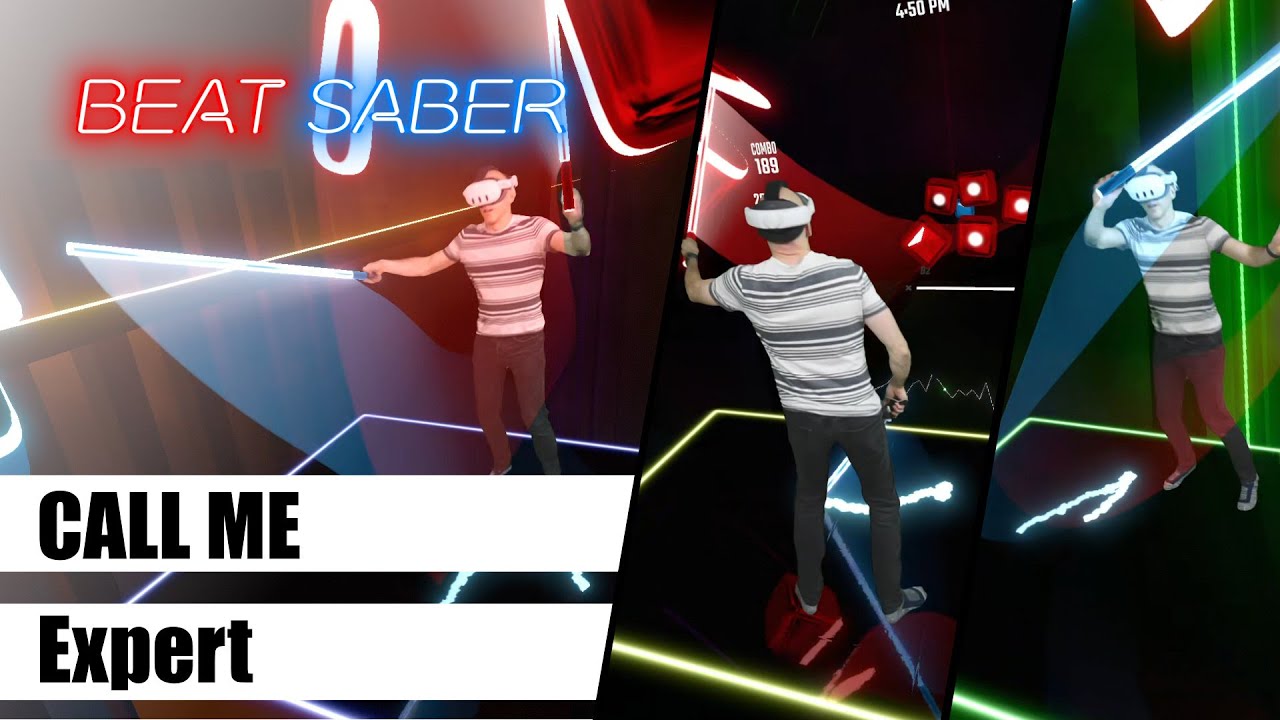 Beat Saber - Call Me (Expert) [Blondie] in Mixed Reality