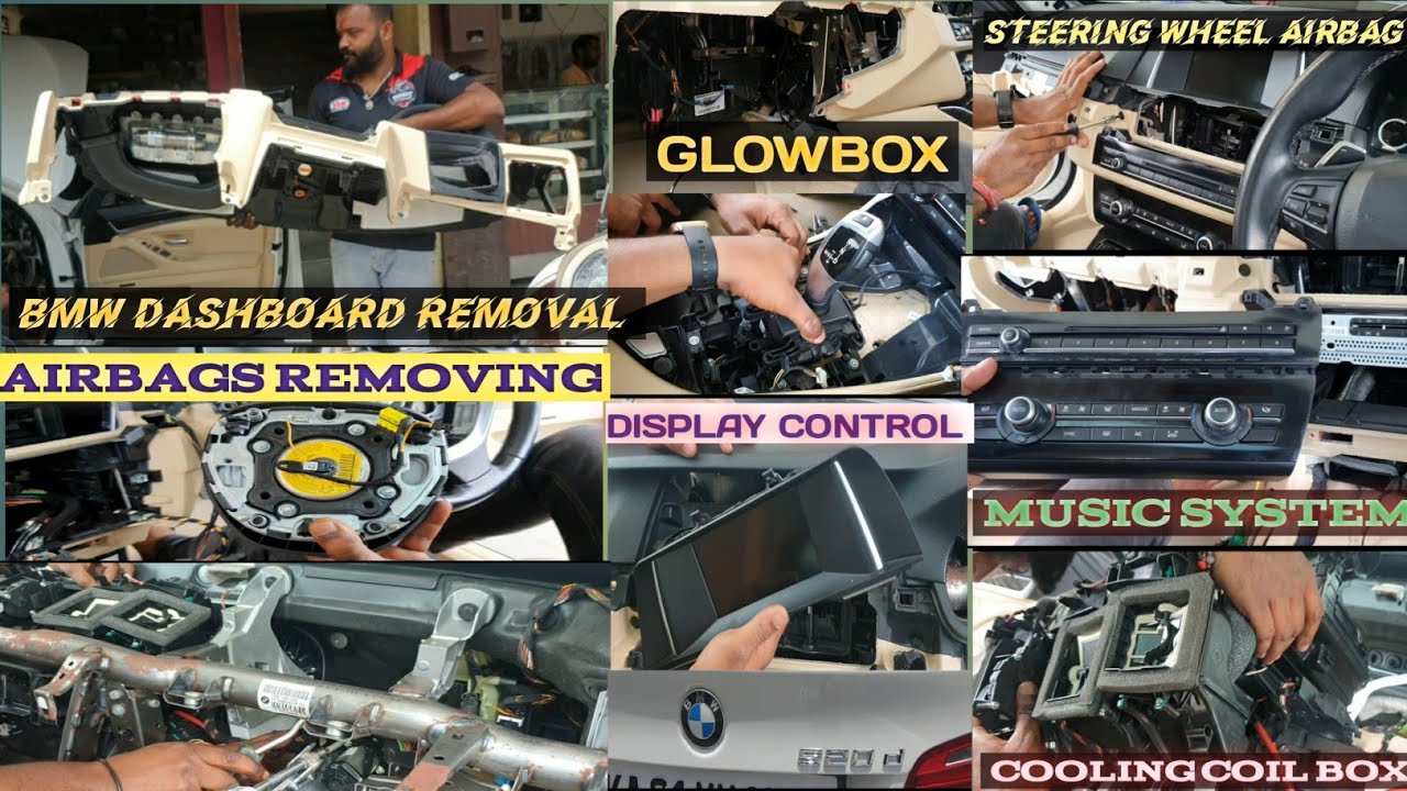 BMW 520D DASHBOARD REMOVAL | HOW TO REMOVE BMW 520D AC EVAPORATOR COIL  #adityacarac