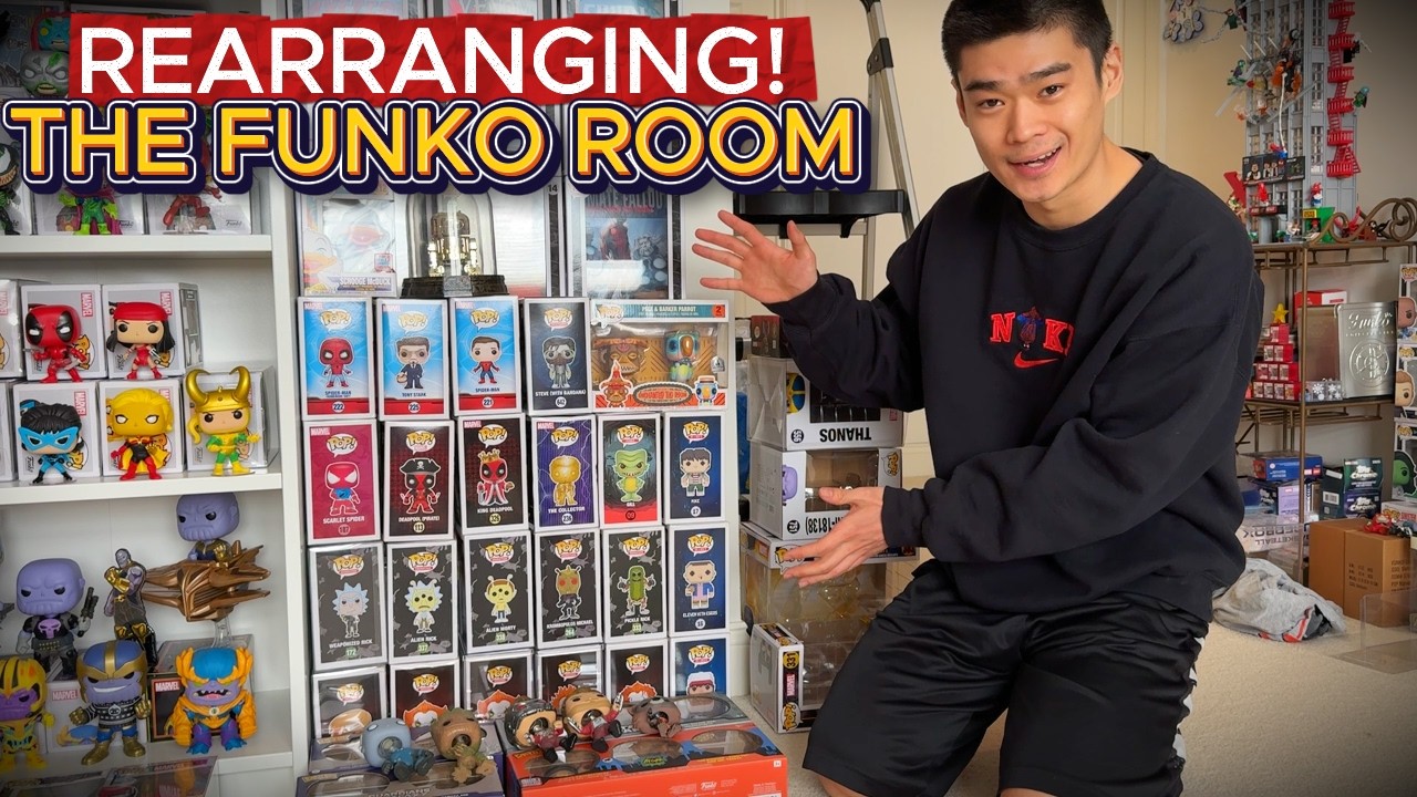 Перестановка в комнате с фигурками Funko и видео с обновлениями! (Столько новых фигурок Funko Pop!)