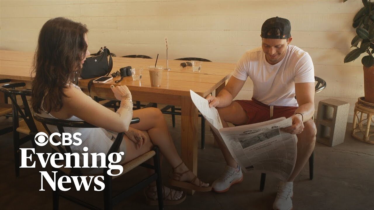 Tiny town's newspaper kept afloat through local café