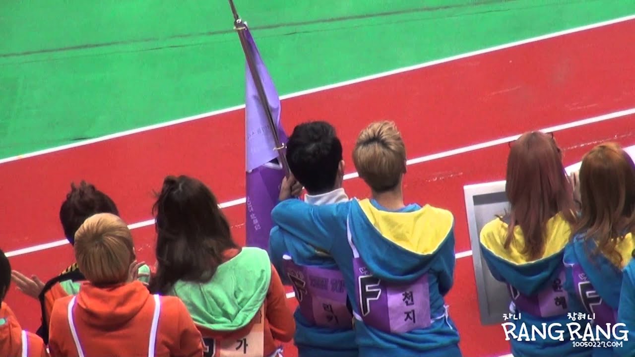 130128아육대 - 리키&천지 그대들뒤돌아봐요~