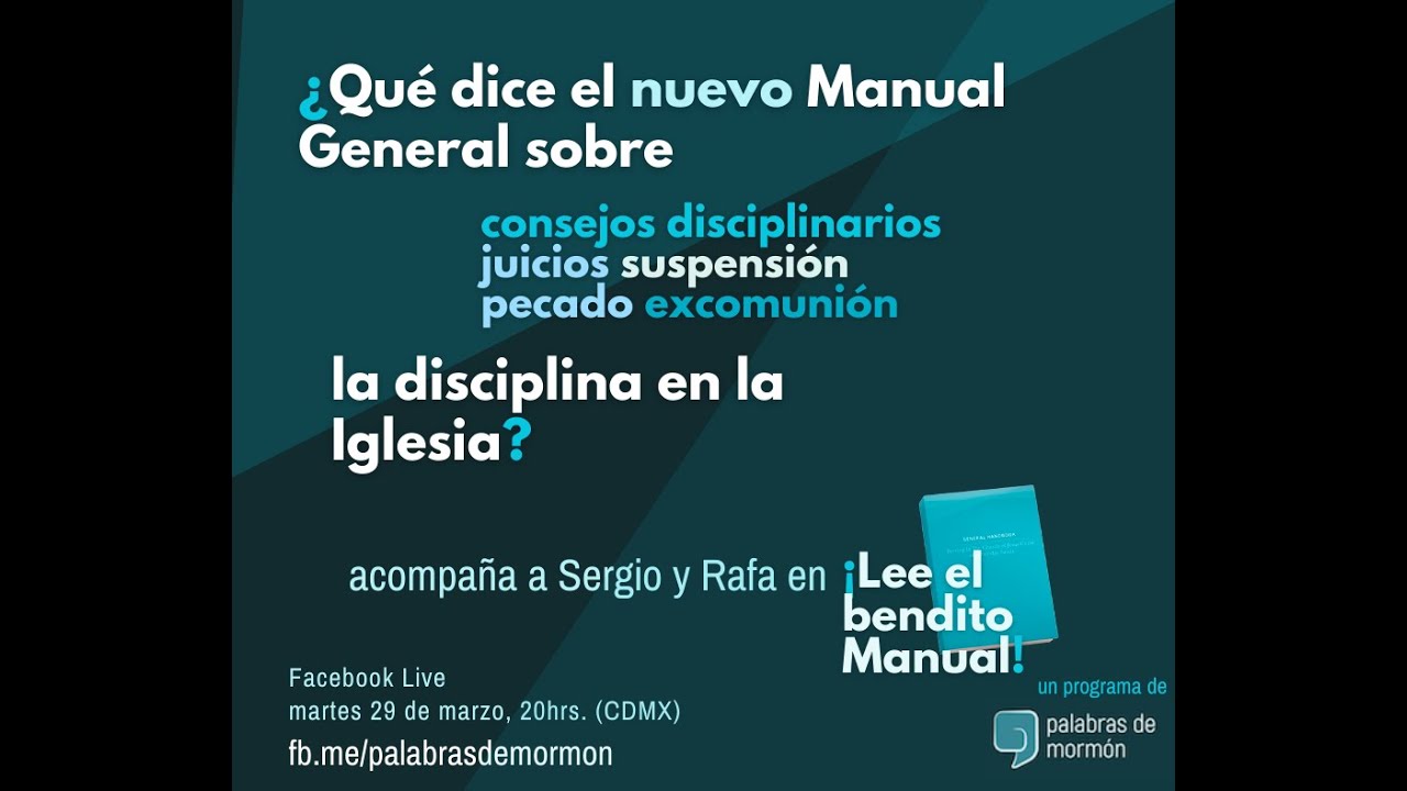 La disciplina en la Iglesia - ¡Lee el bendito Manual!