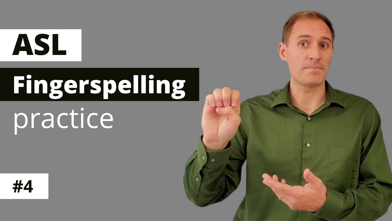 ASL Fingerspelling Practice #4 | Improve Your Receptive Skills with More Practice