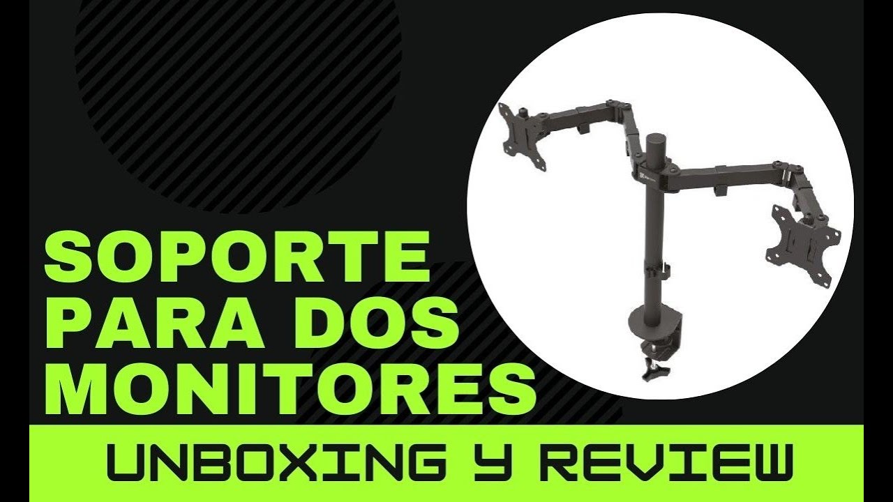 Soporte para dos monitores de escritorio - Unboxing y Review (Sarasanto - SS-1327DB)