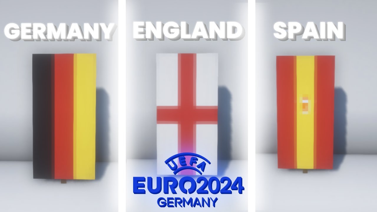 Every Euro 2024 Flag: Minecraft