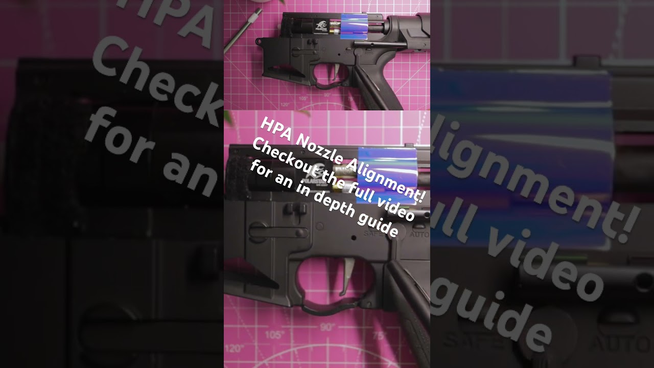 Full in depth video below! Nozzle alignment and more for your HPA Airsoft rifle! #airsoft