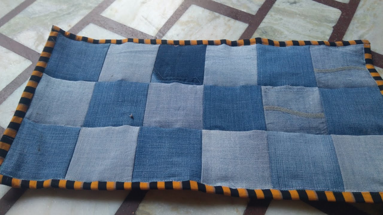 पुरानी जींस की पैंट से पायदान/#door mat kse bnaye #Jangra family creativity